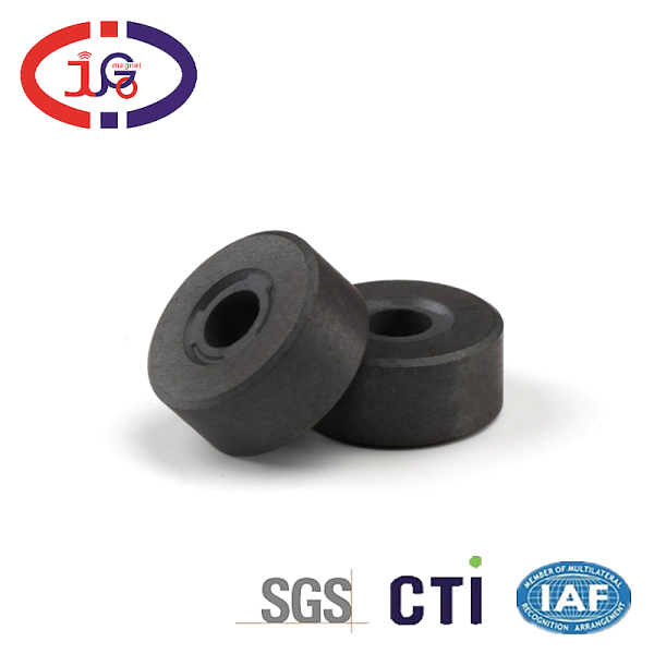 巨高磁鐵廠家 鐵氧體永磁鐵專業定制 抗干擾圓形磁柱磁環黑磁鐵 源頭廠家直供